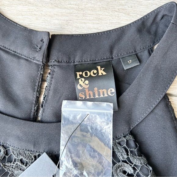 NWT Rock & Shine Black Lace Halter Neck Flared  Dress - Picture 8 of 15